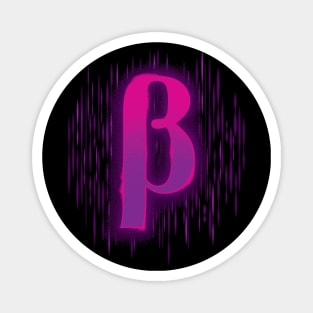 Greek Beta - Pinky Purple Magnet